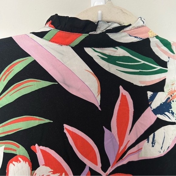 Karlie Multi Floral V-Neck Long Sleeve Tier Maxi Dress Size Large - Picture 7 of 9